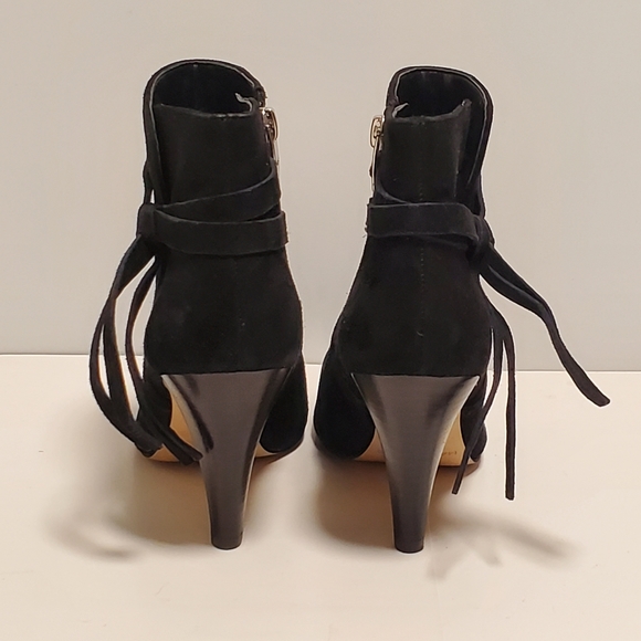 Marc Fisher Womens sz 5.5 M Ankle Boots Pointed Toe Suede Stiletto High Heels - Picture 4 of 10